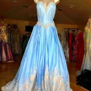 Blue Ballgown